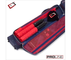 Cuetec 2x4 Navy Pro Line Pool Cue Case -Billiard Cue Shop 23 ct pro line 2x4 navy 95 754 main pocket