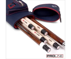 Cuetec 2x4 Navy Pro Line Pool Cue Case -Billiard Cue Shop 23 ct pro line 2x4 navy 95 754 open