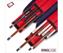 Cuetec 4x8 Navy Pro Line Pool Cue Case -Billiard Cue Shop 23 ct pro line 4x8 navy 95 755 open