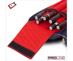 Cuetec 4x8 Navy Pro Line Pool Cue Case -Billiard Cue Shop 23 ct pro line 4x8 navy 95 755 paded interior