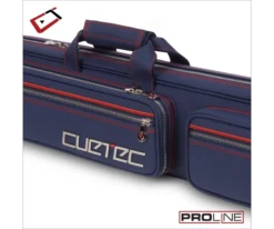 Cuetec 4x8 Navy Pro Line Pool Cue Case -Billiard Cue Shop 23 ct pro line 4x8 navy 95 755 zipper detail