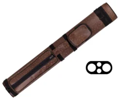 Action 2 Butt 2 Shaft Hard Case -Billiard Cue Shop ac22 brown 2