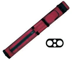 Action 2 Butt 2 Shaft Hard Case -Billiard Cue Shop ac22 burgundy
