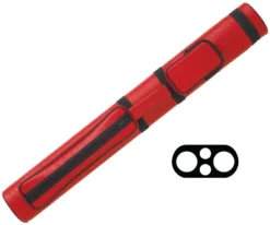 Action 2 Butt 2 Shaft Hard Case -Billiard Cue Shop ac22 red