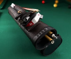 Elite Leatherette 2 Butt 4 Shaft Hard Case 15 Elite Leatherette 2 Butt 4 Shaft Hard Case -Billiard Cue Shop eccp24 brown 01 1