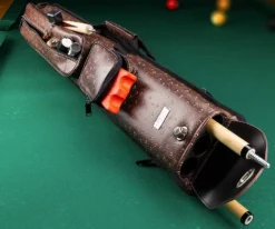 Elite Nexus 3 Butt 5 Shaft Hard Case -Billiard Cue Shop ecn35 brown 01 1