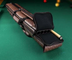 Elite Nexus 3 Butt 5 Shaft Hard Case -Billiard Cue Shop ecn35 brown 03