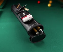 Elite Prime 2 Butt 2 Shaft Hard Case 7 Elite Prime 2 Butt 2 Shaft Hard Case -Billiard Cue Shop ecp22 black 01