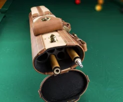 Elite 2x4 Vintage Cue Case Chestnut -Billiard Cue Shop ecv24 chestnut 02