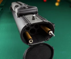 Elite 3x7 Vintage Cue Case Black -Billiard Cue Shop ecv37 grey 02 2