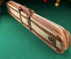 Elite 4x8 Vintage Vinyl Soft Cue Case Black -Billiard Cue Shop ecvs48 chestnut 03 2