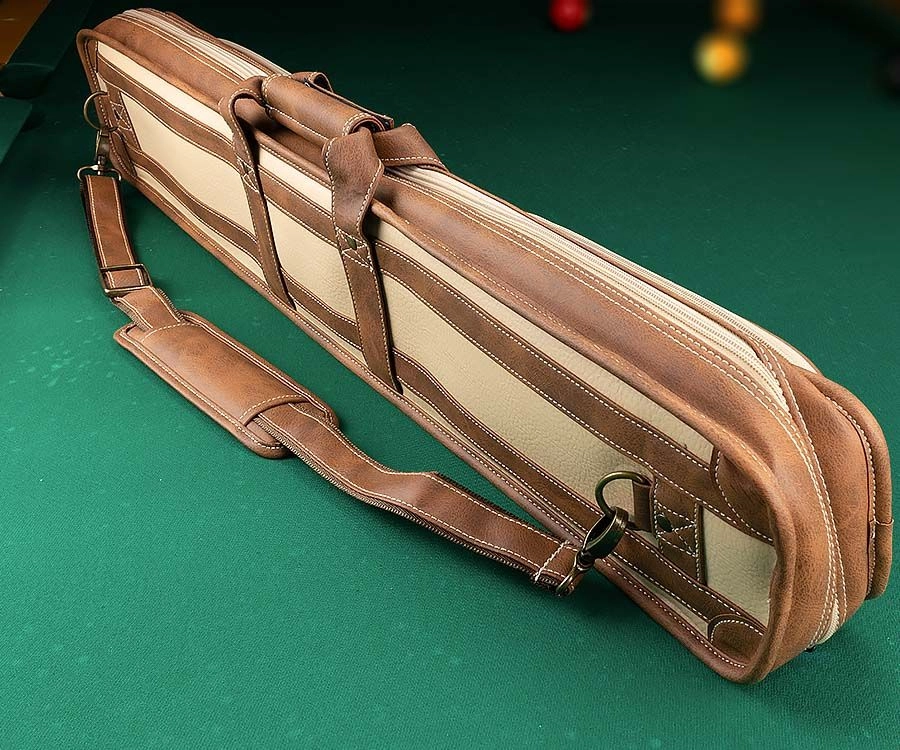 Elite 4x8 Vintage Vinyl Soft Cue Case Chestnut 5 Elite 4x8 Vintage Vinyl Soft Cue Case Chestnut - Image 5
