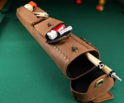Instroke Buffalo 3 Butt 5 Shaft Leather Case -Billiard Cue Shop isb35 01 1
