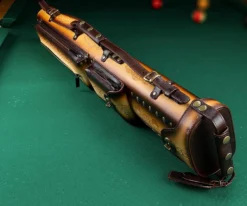 Instroke Tooled 3 Butt 5 Shaft Leather Case -Billiard Cue Shop ist35 rust 03