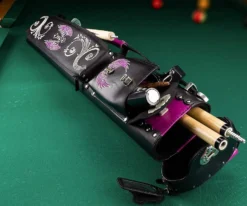 Instroke La Bella Donna 2 Butt 4 Shaft Hard Case - Black -Billiard Cue Shop isxb 01 1