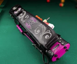 Instroke La Bella Donna 2 Butt 4 Shaft Hard Case - Black -Billiard Cue Shop isxb 02