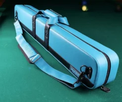 Molinari 2 Butt 4 Shaft Black/Cyan Hybrid Cue Case -Billiard Cue Shop mlcf24 04 3