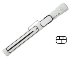 QKS Artillery 2 Butt 3 Shaft Hard Case -Billiard Cue Shop qks04 white 01