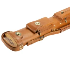 Tango Pampa Tan 2 Butt 4 Shaft Leather Cue Case -Billiard Cue Shop tapm24 tan 03