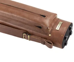 Tango Pampa Chestnut 3 Butt 5 Shaft Leather Cue Case -Billiard Cue Shop tapm35 chestnut 04