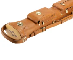 Tango Pampa Tan 3 Butt 5 Shaft Leather Cue Case -Billiard Cue Shop tapm35 tan 03