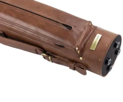 Tango Pampa Chestnut 3 Butt 7 Shaft Leather Cue Case -Billiard Cue Shop tapm37 chestnut 04